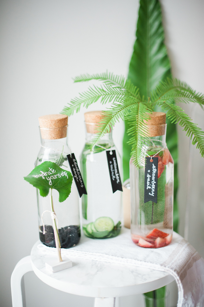 Simple Party Idea Infused Water Station