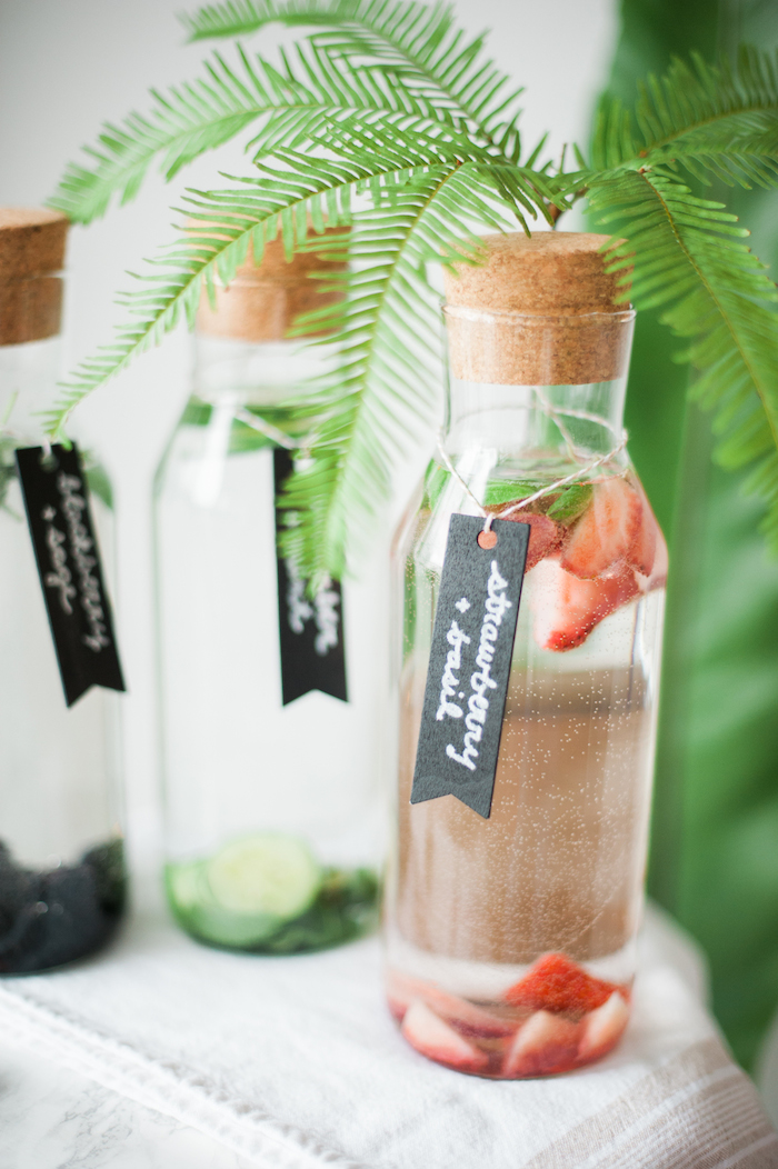 Simple Party Idea Infused Water Station