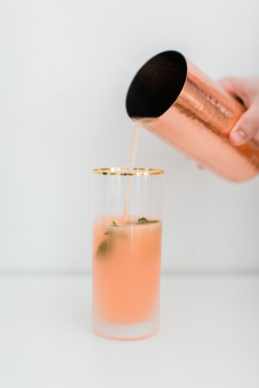 The Grapefruit Basil Smash Cocktail lark & linen