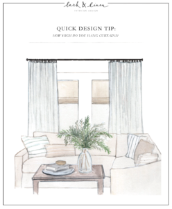 Quick Design Tip: How High Do You Hang Curtains"